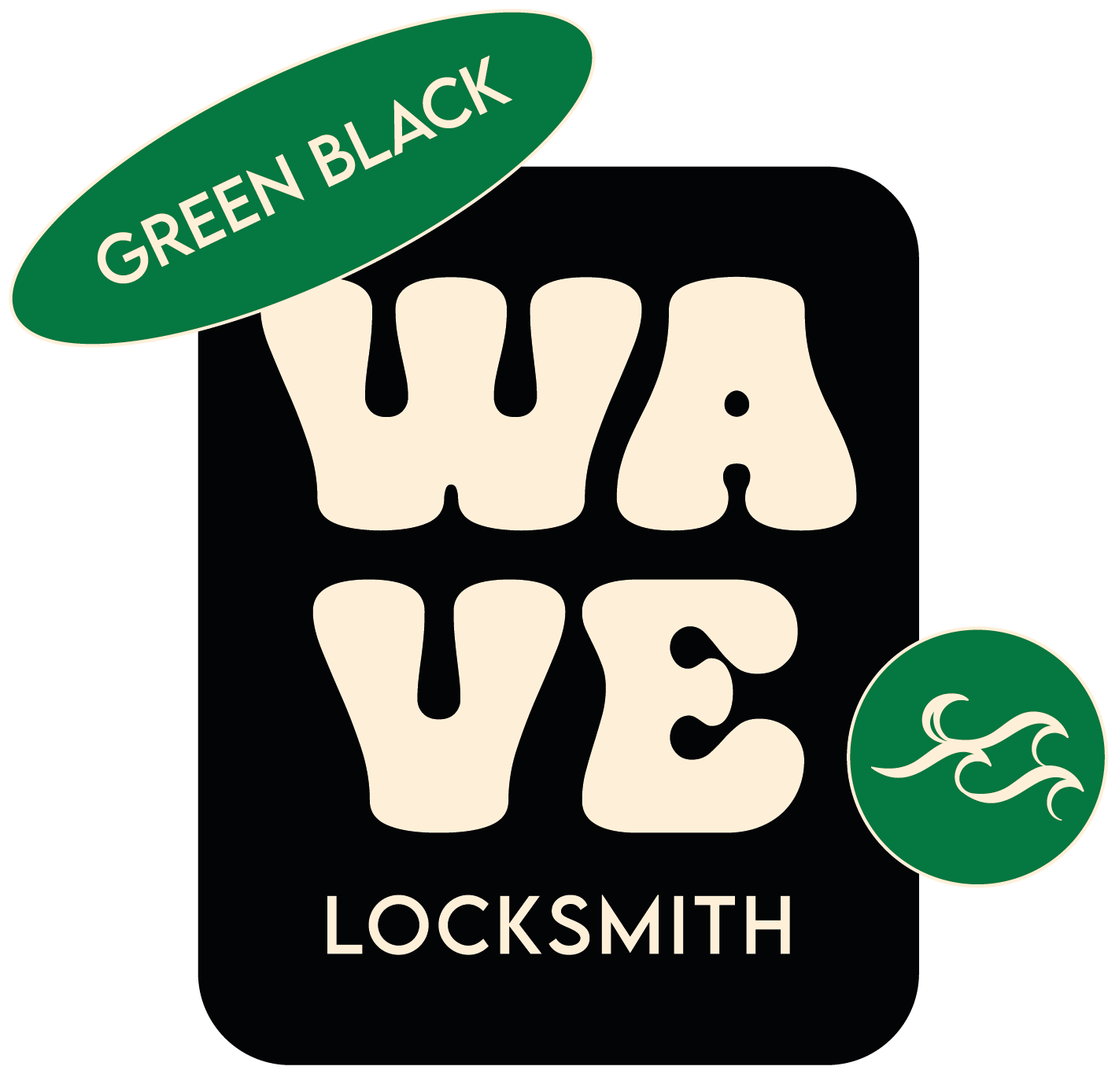 Green Black Wave | Maui Locksmith